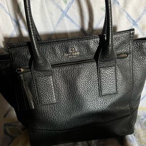 Kate Spade Black Leather Tote